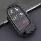 Accessories Cover Case Ring Fits Dodge Chrysler Jeep Carbon Fiber Key Fob Chain (For: 2015 Chrysler 200 Limited 2.4L)