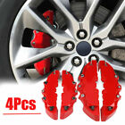 New 4PCS Red Brake Caliper Covers Front+Rear Car Disc Parts Brake Accessories# (For: MAN TGX)