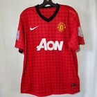 Nike Manchester United Jersey #20 Van Persie Soccer Adult Large Red Graphic Vtg