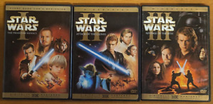 Star Wars Prequel Trilogy Episode 1-3, 6-DVD Complete Widescreen Set 1 2 3 VG+++