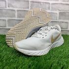Nike Revolution 5 White Gold Women’s Running Sneaker Shoes Size 6 BQ3207-108