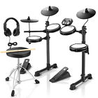 🥁Donner DED-80 Electric Drum Set Quiet Mesh Pad Electronic Drum With 180 Sounds