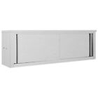Tidyard Kitchen Wall Cabinet with Sliding Doors Stainless Steel Wall Y3H8