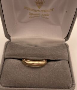 Men/Women 10K Yellow Gold 5mm Band Ring Sz. 10 Milgrain 3.68g Wear/Scrap Tested