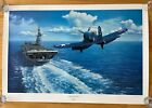 Corsair In the Groove, Stan Stokes Lithograph Signed and numbered 371/1500