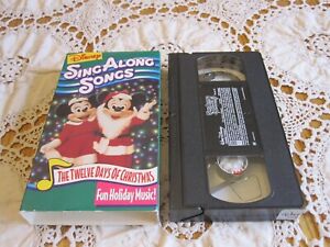Disney SING ALONG SONGS The Twelve Days of Christmas VHS 1998 Tested & Works