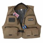 Fly Fishing Outdoor Nylon Vest Adjustable Tackle Organizer 12 Pockets Sm Md