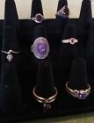Lot Of 7 Sterling Silver Rings - Various Stones, Gemstones And Sizes  #2