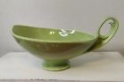 New ListingRed Wing Footed Bowl 1957 M-1572 Green with Handle Charles Murphy Perfect Cond