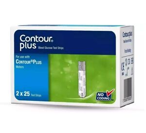 Contour Plus Blood Glucose 50 Test Strips EXP - 01 / 2025