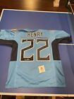 Derrick Henry Authentic Signed Navy Blue Pro Style Jersey Beckett Authenticated
