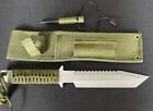 Hunting Knife 11” Tango Blade with Serrated Back & Paracord Wrapped Handle