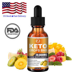 20,000mg Keto Diet Drops For Weight Loss Fat Burn Carb Blocker Supplement
