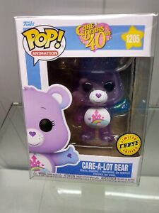 Funko Pop Care A Lot Bear Care Bears 40th Anniversary (CHASE)  W/Protector