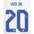 Real Madrid 2021/22 Home Vini JR #20 Jersey Name Set