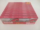 24-Pack Maxell UR 90 Minute Blank Audio Cassette Tapes Normal Bias Sealed Case