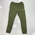 Nike Club Men’s Fleece Jogger Sweatpants Tapered Olive Green Pants Small 826431