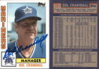 Del Crandall Signed 1984 Topps #721 Card Seattle Mariners Auto AU