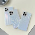 Hot Sale For iPhone 12 Pro Max 13 11 Pro Laser Pattern Square Phone Case Cover