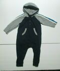 INFANT BOYS TEA COLLECTION NAVY BLUE & GRAY HOODIE LONGALL OUTFIT SIZE 9-12 MON