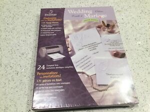 Personalized Wedding Invitations with Envelopes Satin Roses 171 pieces 24 sets