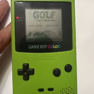 New ListingNintendo Game Boy Color Lime Green CGB-001 Tested WORKS No Sound