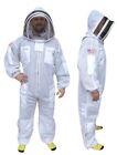Three layer ultra ventilated beekeeping suit professional bee suit 3 layer (M...