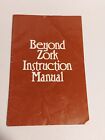 Beyond Zork Infocom Instruction Manual Booklet ONLY