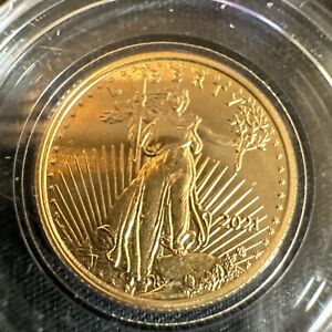 2021 $5 Type 2 American Gold Eagle 1/10 oz Brilliant Uncirculated.