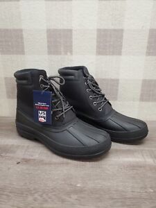 Khombu Mens Thermolite Lace-Up Boots in Black - Size 12M ✅