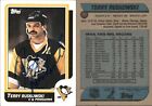 Terry Ruskowski Signed 1986-87 Topps #111 Card Pittsburgh Penguins Auto AU