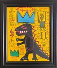 Jean Michel Basquiat Drawing King Samo Rare Vintage Signed