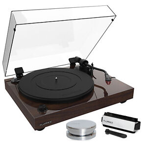 Fluance RT83 Reference Turntable with Record Weight and Vinyl Cleaning Kit