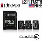 Kingston Micro SD Card 32GB 64GB 128GB 256GB TF Class 10 for Smartphones Tablets