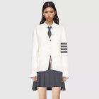 Thom Browne Women's Knitted Coat Slim Fit Long Sleeved Sweater