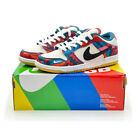 DH7695-600 Nike SB Dunk Low Pro Parra Abstract Art Fire Pink Gym Red Mocha Blue