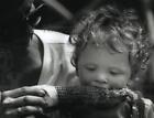 1993 Press Photo 13 Month Old, Adam Bahr, Eats Corn at Ozaukee County Fair