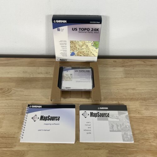 Garmin TOPO US 24K National Parks West v2 CD CD-ROM Maps With Manuals In Box