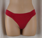 Vintage Victoria's Secret Red Thong Panties Size M 27-39