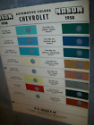 1958 Chevrolet automotive car Nason paint chips set-excellent
