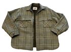 Vintage Woolrich Men’s Green Plaid Wool Button Lined Mackinaw Cruiser Jacket XL