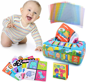 Baby Toys 0-6 Months Montessori Toys for Baby 6-12 Months High Contrast Crinkle