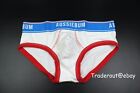 AussieBum Men white cotton EnlargeIT bold brief underwear Size S M L