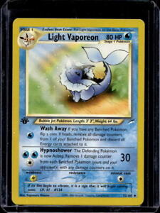 2002 Pokemon Neo Destiny Unlimited Light Vaporeon #52/105