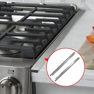 2PCS Kitchen Stove Counter Gap Cover Spill Seal Filler Stainless Steel 23/25 in