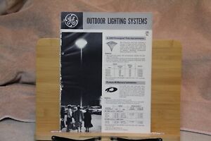 GE General Electric Out door Lighting Systems Brochure 8pg Vintage MCM RARE