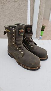 Mens Thorogood Steel Toe Work Boots 804-4520 Size 12 EE