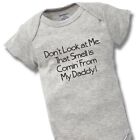 Smell Is Coming Daddy Onesies Baby Gift Funny Cute Dad Father Boy Girl Clothes