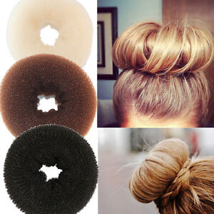 Hot Bun Wraps Black Brown Blonde Large Hair Bun Donut Hair Accessories