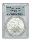 2008-W $1 Silver Eagle PCGS SP69 (Burnished, Reverse of 2007)